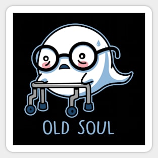 Old Soul Funny Cute Literal Old Age Boo Ghost Sticker